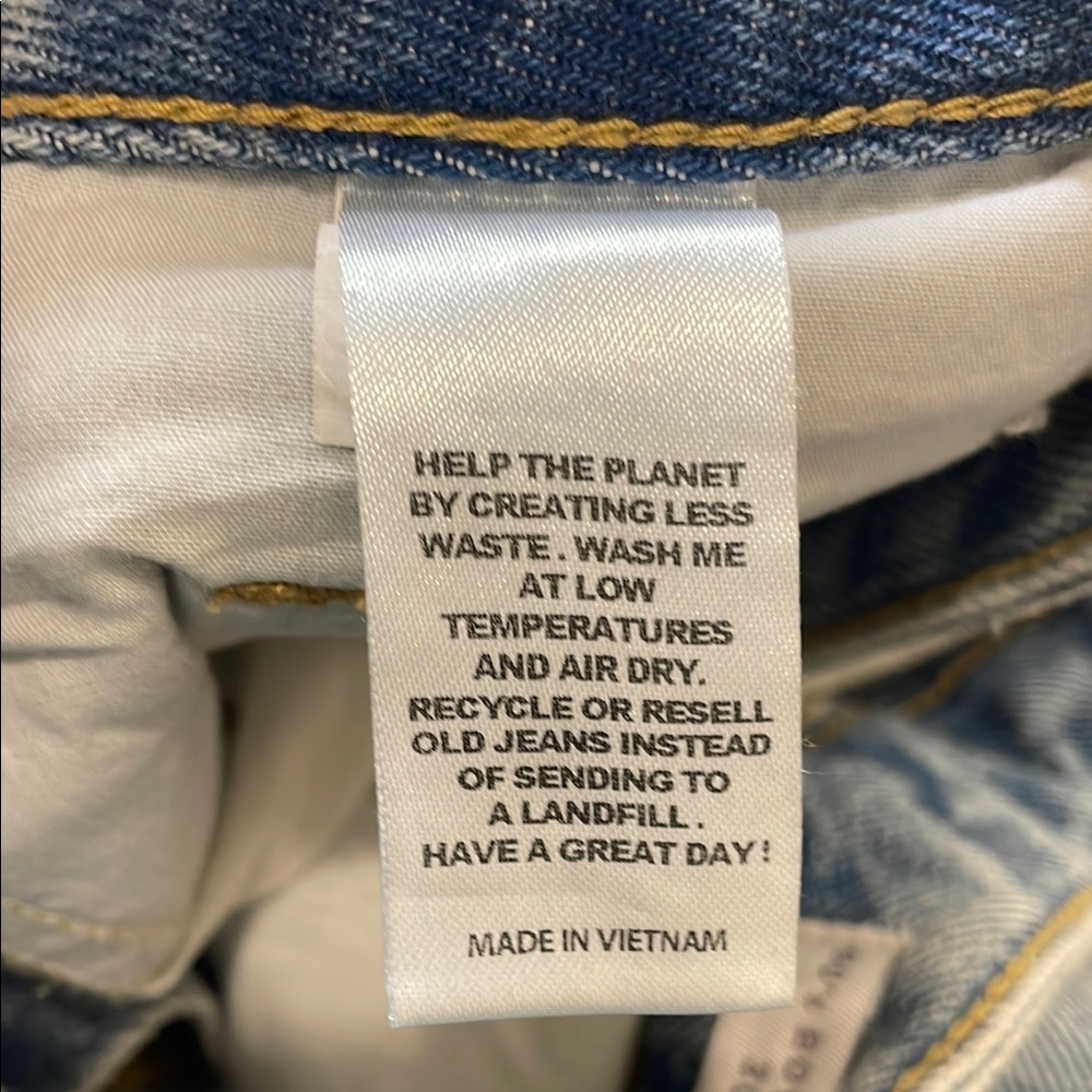 PacSun Blue Straight Leg Distressed Jeans - Picture 5 of 6